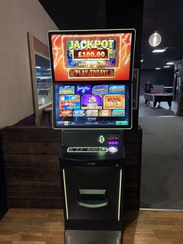 Fruit machine installed on a profit share agreement in a UK pub, club, hotel or leisure venue.